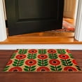 thumbnail image 5 of 24"x16" - Coir Door Mat with Heavy Duty Backing - Welcome Mats for Entryway, Porch - Anti-Slip PVC & Coconut Fiber Surface - Natural Home Accessories, Minimalist Original Design, Summer Theme, 5 of 9