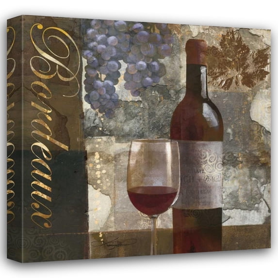 Keith Mallett 20x20 Gallery Wrapped Canvas Wall Art Titled - Bordeaux