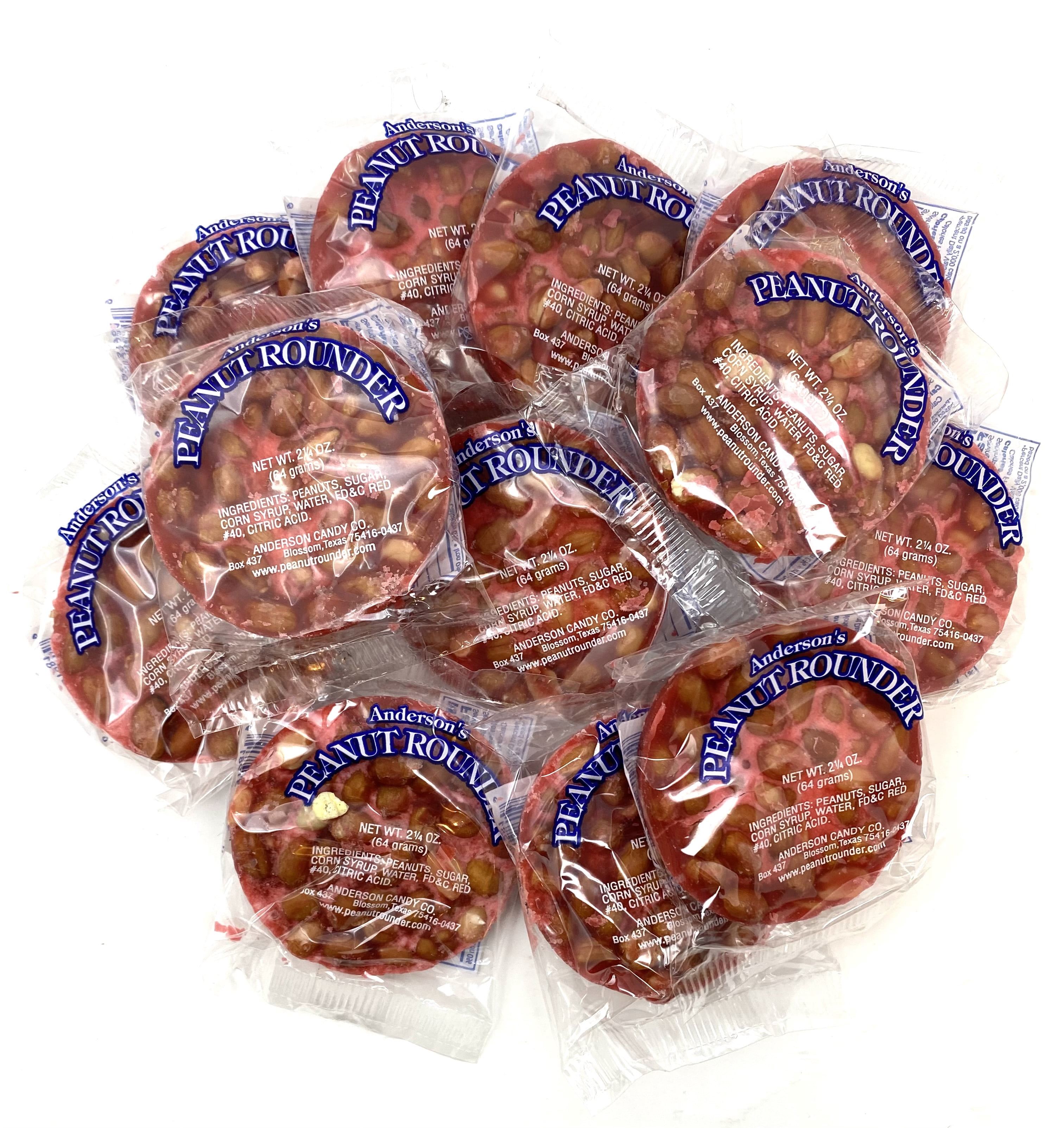 Anderson's Peanut Rounders, Pack of 12, Famous Old Fashioned Peanut Candy