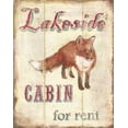 thumbnail image 2 of Jones, Catherine 12x14 Gold Ornate Wood Framed with Double Matting Museum Art Print Titled - Lakeside Cabin, 2 of 4