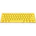 thumbnail image 1 of 104Pcs/Set Double Shot Keycaps Universel Ergonomique Rétro-Éclairé Keycaps DIY pour Clavier Mécanique (Seulement Keycap) Jaune, 1 of 7