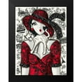 thumbnail image 2 of MIROTA 15x18 Black Modern Framed Museum Art Print Titled - Chat sur robe rouge, 2 of 5