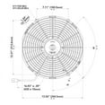 thumbnail image 2 of Spal Advanced Technologies 13in Pusher Fan Straight Blade 1186 CFM, 2 of 4