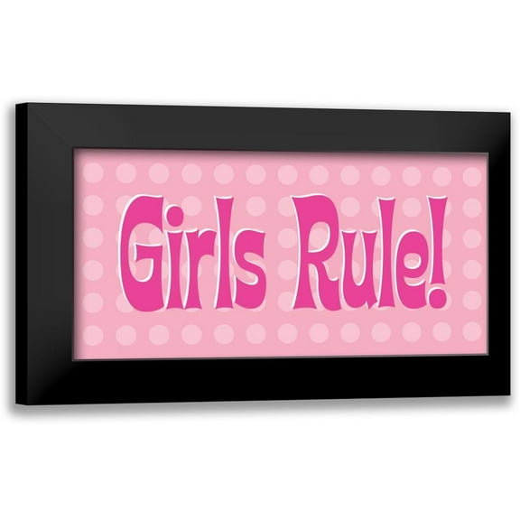 Marrott, Stephanie 14x9 Black Modern Framed Museum Art Print Titled - Girls Rule