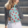 thumbnail image 7 of Balery Watermelon Vintage Canvas Backpack for Men and Women - Large Capacity, Durable Travel Laptop Bag for School, Work, Hiking, and Outdoor Activities, 7 of 7