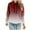 Red, variant on Womens Oversized Hoodies Fleece Gradient Hooded Sweatshirts Pockets Casual Loose Long Sleeve Pullover Top with Hood (Blue 2XL)
