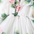 thumbnail image 5 of Toddler & Baby Girls Summer Off Shoulder Tutu Princess Dress Chiffon Flowy Beachwear Sundress, 5 of 7