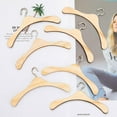 thumbnail image 6 of 11 Pcs Doll Garment Rack with Wooden Dolls Clothes Hanger 11.8 Inches Doll Closet Mini Doll Clothes Hangers Doll Wardrobe Furniture Accessories for Dollhouse Supplies, 6 of 7