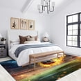 thumbnail image 2 of Sports Field Area Rugs, Soccer Football Pattern Carpet, Washable Non Slip Low Pile Soft Rug for Living Room Bedroom Decor Mat 5ftx7ft, 2 of 8