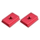 thumbnail image 3 of 2 piezas de plantilla de tuerca de ranura, tornillo, deslizador de riel de aleación de aluminio práctico y duradero para M8 rojo, 3 of 5