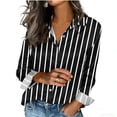 thumbnail image 5 of Vetsdori Satin Shirts for Women Silk Trendy Button down Collar Long Sleeve,Fashion Blouses Womens Tops, 5 of 6
