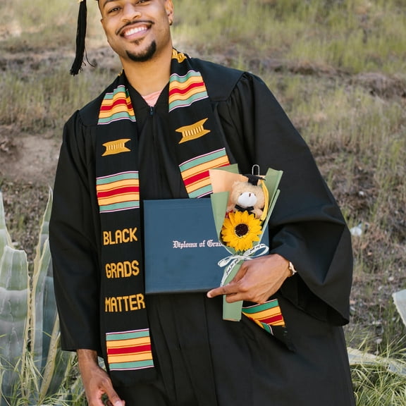 LOLIPPYY Graduation Stuffed Animal Bouquet with Assorted Silk Flowers Unique Design for Home Decoration 29.5 Inches