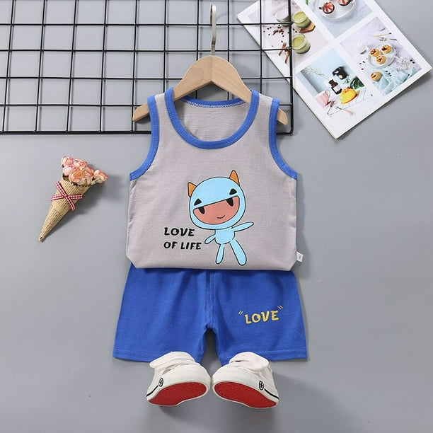 Ropa de verano para ninos ropa para ninos conjunto de ropa para bebes conjunto de ropa para ninas pequenas camisetas de algodon con dibujos animados y pantalones cortos para 1 2 3