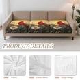 thumbnail image 3 of Xoenoiee Cardinal Daisy Pattern High Stretch Individual Seat Cushion Covers 3 Pack Thick Jacquard Sofa Slipcovers for 3 Couch Cushion Washable Couch Cover for Living Room Outdoor Patio, 3 of 7
