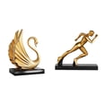 thumbnail image 1 of Figura De Cisne Corredor, Colección De Esculturas De Arte Moderno, Estatua Decorativa Para Sala De Estar, Entrada, Mesa, Armario, Decoración Del Hogar, 1 of 8