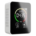 thumbnail image 2 of Medidor de CO2 Sunnimix monitor de temperatura y humedad Detector de CO2 blanco, 2 of 8