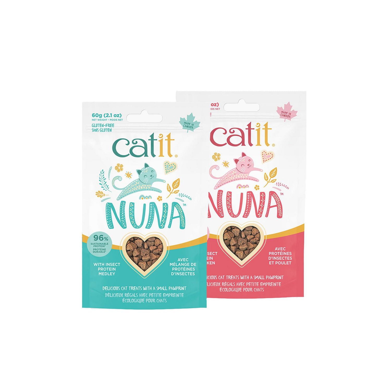 Catit Nuna Insect Protein Medley, Cat Treats 60 G