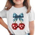 thumbnail image 1 of T-Shirt pour Enfants, Imprimé de la Fête de l'Indépendance à Manches Courtes et Col Rond, Haut Décontracté et Polyvalent pour Garçons et Filles de 3 à 15 Ans, 1 of 6
