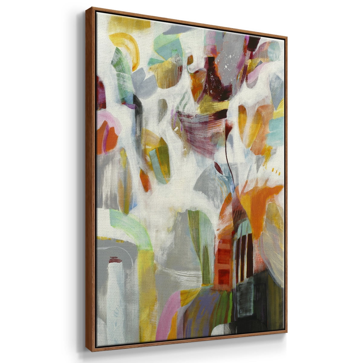 Renewal Framed Premium Gallery Wrapped Canvas - Ready to Hang - 27 x 41 - Walnut Floating Frame