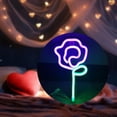 thumbnail image 1 of BELOVING Floral Neon Light Hanging Lamp Table LED Rose Neon Sign for Cafe Bar Bedroom, 1 of 10