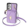 thumbnail image 3 of Nalacover Case for Samsung Galaxy A53 5G, Crossbody Wallet Case with Card Slots Holder, PU Leather Lanyard Shoulder Strap Purse Cover with Kickstand Shockproof Case, Purple, 3 of 8