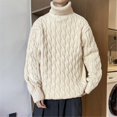 thumbnail image 1 of Winter Turtleneck Sweater Men Knitted Thick Warm Pullover Mens Warm Solid Color Loose Casual Sweaters Male Daily Clothing 5XL, 1 of 5
