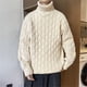 thumbnail image 1 of Winter Turtleneck Sweater Men Knitted Thick Warm Pullover Mens Warm Solid Color Loose Casual Sweaters Male Daily Clothing 5XL, 1 of 5