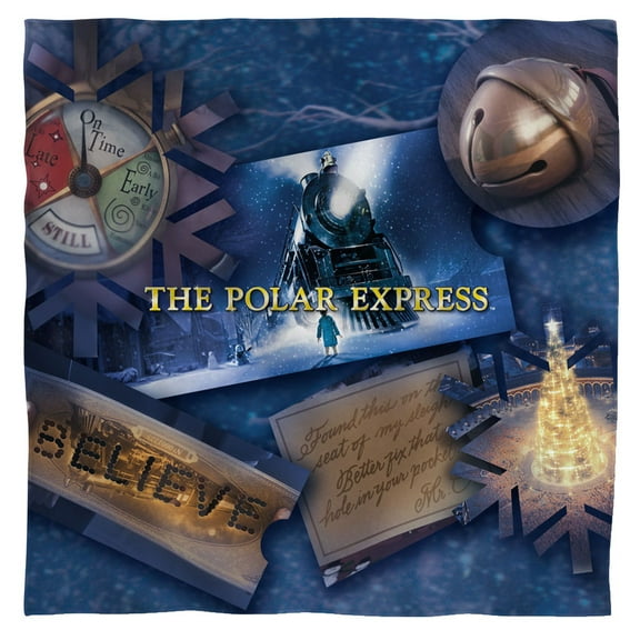 Polar Express - Scene Shapes - Bandana - 22" x 22"