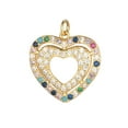 thumbnail image 1 of LYMAYTER DIY Jewelry Accessory Rhinestones Heart Pendant - for DIY Jewelry, 1 of 7