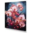 thumbnail image 2 of Designart "Neon Fusion Of Pink Orchids" Orchids Canvas Prints, 2 of 7