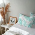 thumbnail image 6 of Lumbar Pillow Covers 20x12 Inch Set of 2, Teal Palm Leaves Waterproof Outdoor Pillow Covers, Summer Minimalist Tropical Botanical Gray Decorative Cushion Pillowcases for Patio Garden Couch Bed, 6 of 9