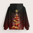 thumbnail image 4 of SERTG Children Christmas Gifts Hooded Sweatshirt Long Sleeve Loose Casual Fall Winter Fleece Lined Outerwear Tops for Kids 2-14 Years(Red,7-8 Years), 4 of 6