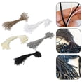 thumbnail image 3 of 100Pcs /lot Plastic Tag White Beige Black Hang Tag Polyester Rope String Snap Lock Pin Loop Tie Polyester Cord String Snap Lock, 3 of 12