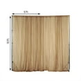 thumbnail image 3 of Efavormart 10FT Fire Retardant Gold Sheer Voil Curtain Panel Backdrop For Window Wall Decoration - Premium Collection, 3 of 10