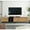 Natural Wood, variant on 80-inch TV support | Drop-down doors for convenient access | Durable and stylish media console