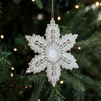 NWOKYZGH Farmhouse Ball Ornaments White, Distressed Plastic Ball Vintage Style Christmas Decorations