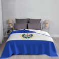 thumbnail image 3 of Yibo Retro Red and Blue Flags Blanket Flannel Soft and Comfortable Anti-static Bed Sofa Blanket, 3 of 6