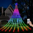 thumbnail image 1 of Guirnalda de luces navideñas FUNIAO, 3,8 m, RGB 335 LED, resistente al agua, 1 of 9