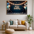 thumbnail image 5 of Colorful Balloons Happy Birthday Banner Decorative Background Celebration Prop for Birthday Party Indoor Event Photo Shoot, 5 of 8