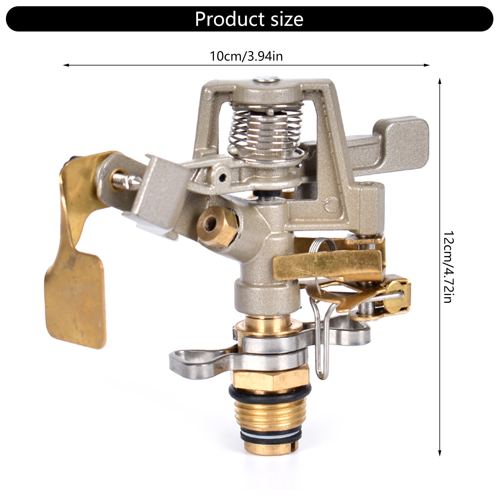 Sprinkler for Lawns Water Sprinkler for Lawns Hose Sprinkler Metal Pulsating Sprinklers Heavy Duty Adjustable