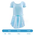 thumbnail image 5 of Dnzceghtig Leotardo de ballet para niñas pequeñas bailarina danza volantes manga larga tutú falda ballet gimnasia vestido, 5 of 5