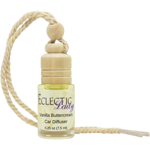 Vanilla Buttercream Scented Car Diffuser by Eclectic Lady, 7.5 ml, Air Freshener, Premium Fragrance