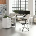 thumbnail image 2 of Hustle 60W x 30D Computer Desk with Storage in White - Engineered Wood, 2 of 8
