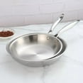 thumbnail image 4 of SUGIFT Stainless Steel Fry Pan Set, Skillet Set 9.5 Inch and 11 Inch, Silver, 4 of 8