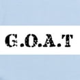 thumbnail image 2 of CafePress - G.O.A.T Greatest Of All Tim Infant Bodysuit - Baby Light Bodysuit, Size Newborn - 24 Months, 2 of 4