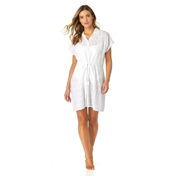 Women's Button Up With Pockets Cover Up