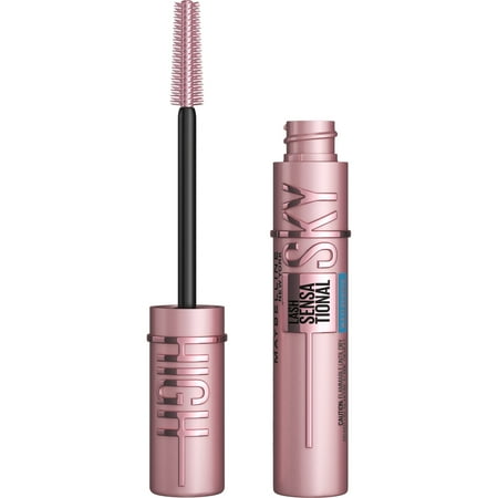 (2 pack) Maybelline Lash Sensational Sky High Waterproof Mascara Makeup, Very Black, 0.2 fl oz