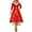Red, variant on Women Christmas Outfit Elegant Holiday Party Dress For Festive Dinner Evening Gala Celebration Comfortable Flowy Design Red M