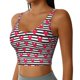 thumbnail image 2 of Balery Hearts And Lines Sujetadores deportivos con espalda cruzada para mujer, acolchados, sin costuras, de alto impacto, ideales para yoga, gimnasio, entrenamiento y fitness.-XX-Large, 2 of 8