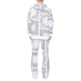 thumbnail image 3 of VICTORIOUS Men's Bandana Pullover Cargo Flared Fleece Set ST890 White 2X-Large, 3 of 3